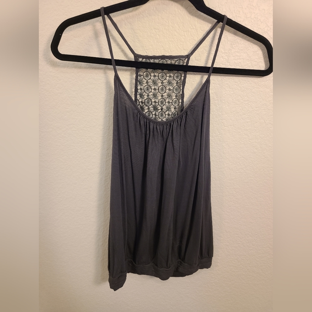 Express Tank Top, Charcoal Gray, Size Small
